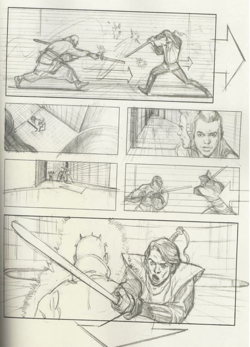 Illustration for article titled Storyboards reveal the amazing Star Wars prequel you never saw